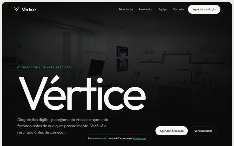Versão PRO do site de clínica