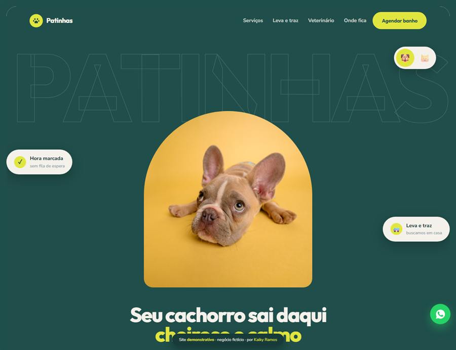 Site de pet shop, vers&atilde;o PRO